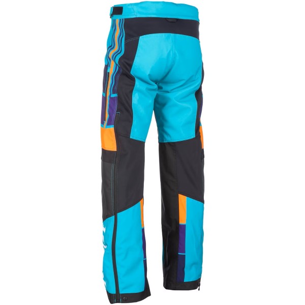 Pantalon de Motoneige Revolt Turquoise de dos