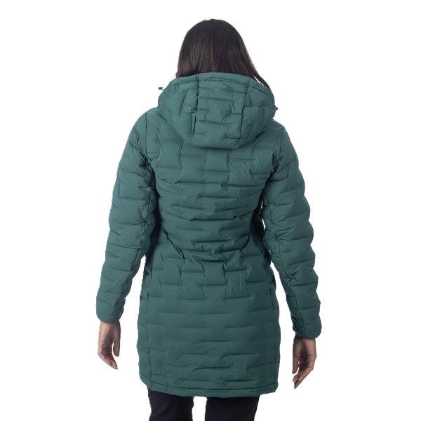Manteau Luna Stretch Down Femme/Klim/vert, de dos