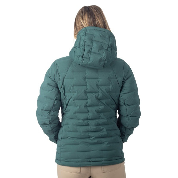 Manteau Luna Stretch Down Femme/Klim/vert, de dos
