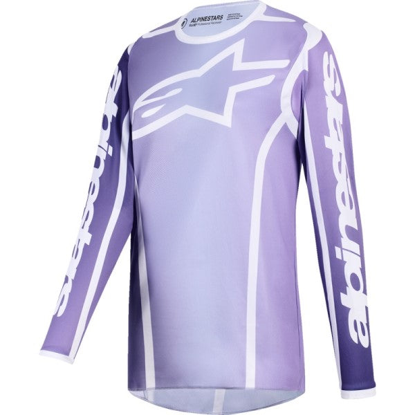 Chandail de Motocross Stella Fluid Apex Femme Mauve de face