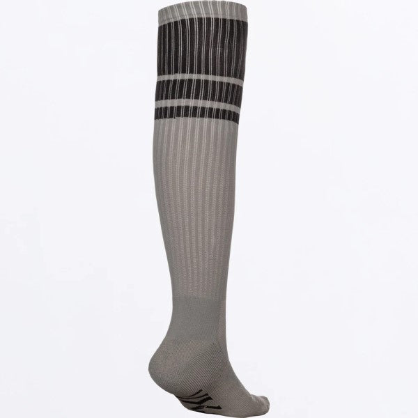 Bas de Motocross Sock Gris/Noir, Arrière