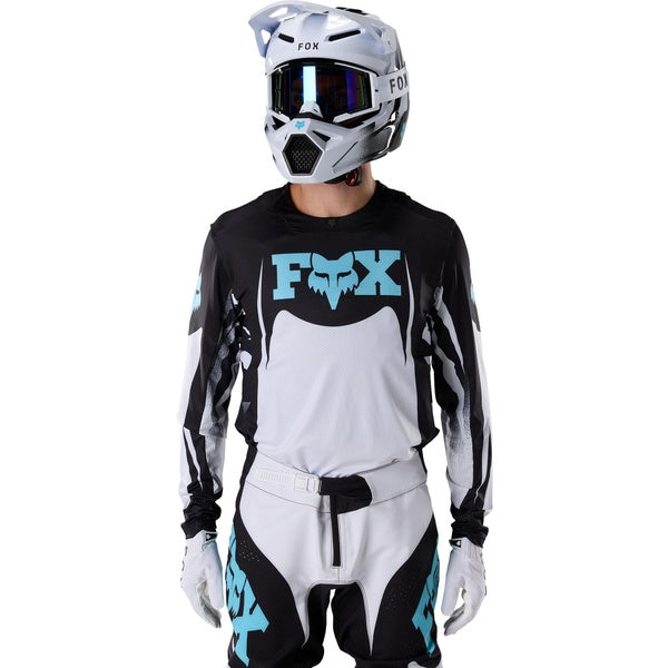 Chandail de Motocross 360 Clutch/Fox; gris, noir, de face