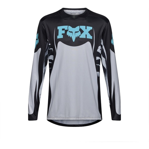 Chandail de Motocross 360 Clutch/Fox; gris, noir, de face