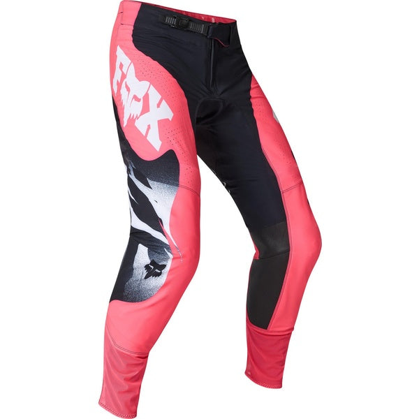 Pantalon de Motocross 360 Clutch, Fox , rose noir , de face