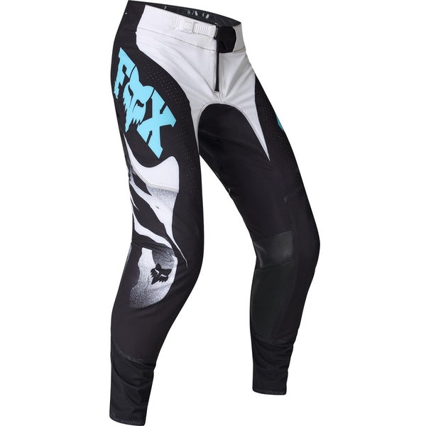 Pantalon de Motocross 360 Clutch, Fox , blanc noir , de face
