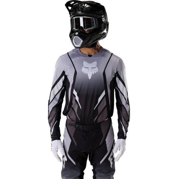 Chandail de Motocross 360 Foundry/Fox, gris noir, de face