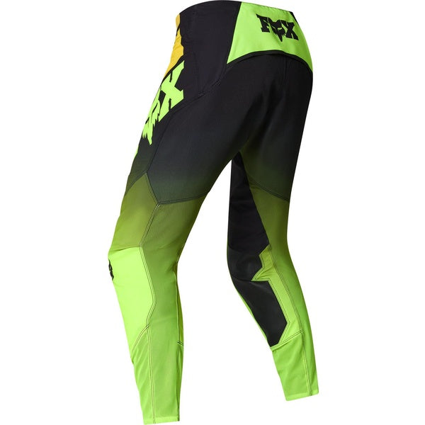Pantalon de Motocross 360 Foundry/Fox jaune , de dos