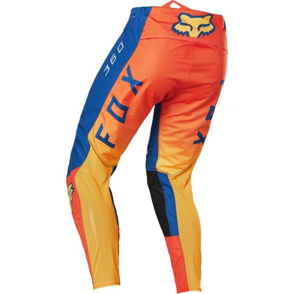 Pantalon de motocorss 360 Rkane Bleu/Orange, Dos