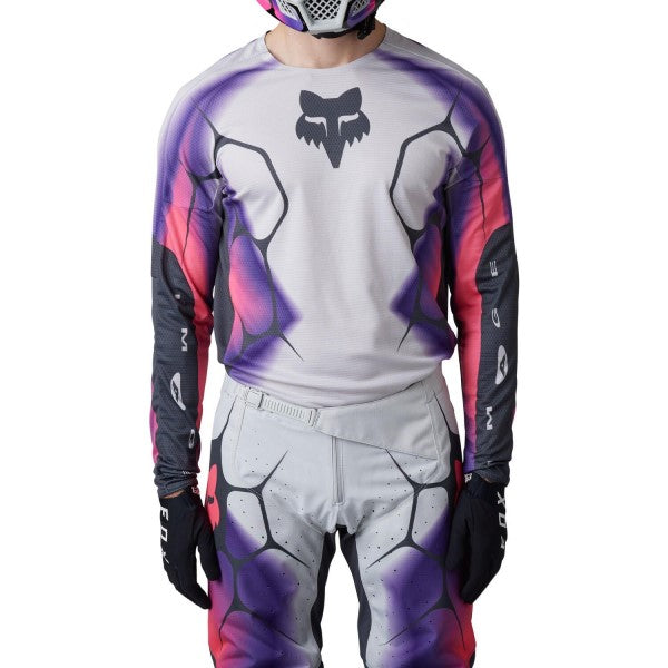 Chandail de Motocross 360 Syz Gris Clair essayage de face