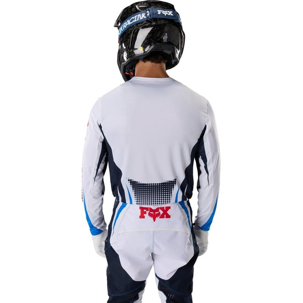 Chandail de Motocross 360 Temper/Fox, blanc, de dos