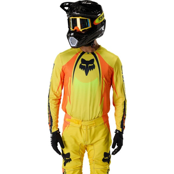 Chandail de Motocross 360 Temper/Fox, jaune, de face