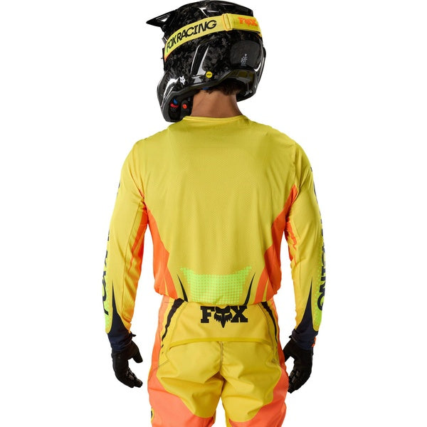 Chandail de Motocross 360 Temper/Fox, jaune, de dos