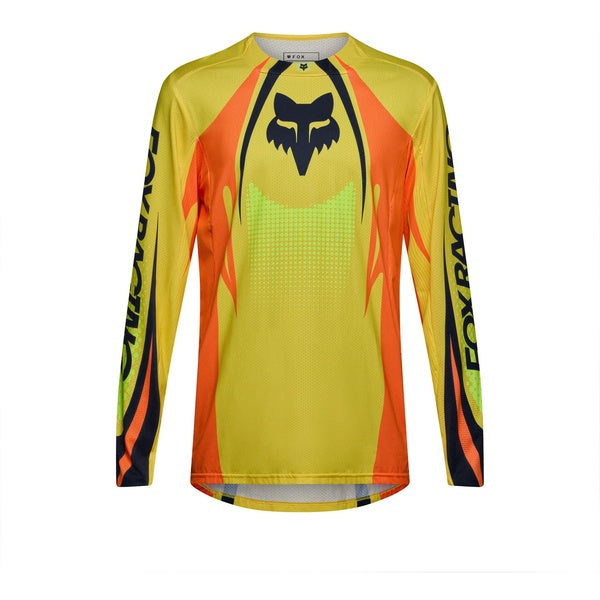 Chandail de Motocross 360 Temper/Fox, jaune, de face