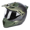 Casque Aventure de Moto Krios Pro Carbone/Klim/gris vert, de profil