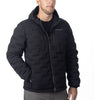 Manteau Boulder Stretch Down Hooded Noir, de face