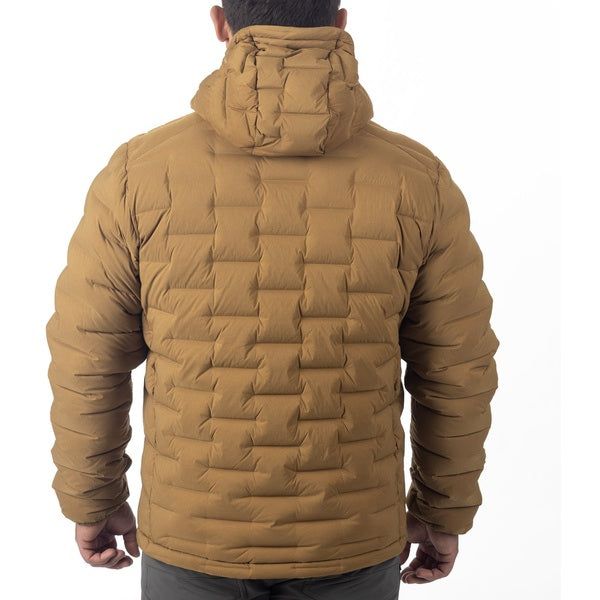 Manteau Boulder Stretch Down Hooded Brun, de dos