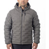 Manteau Boulder Stretch Down Hooded Gris, de face