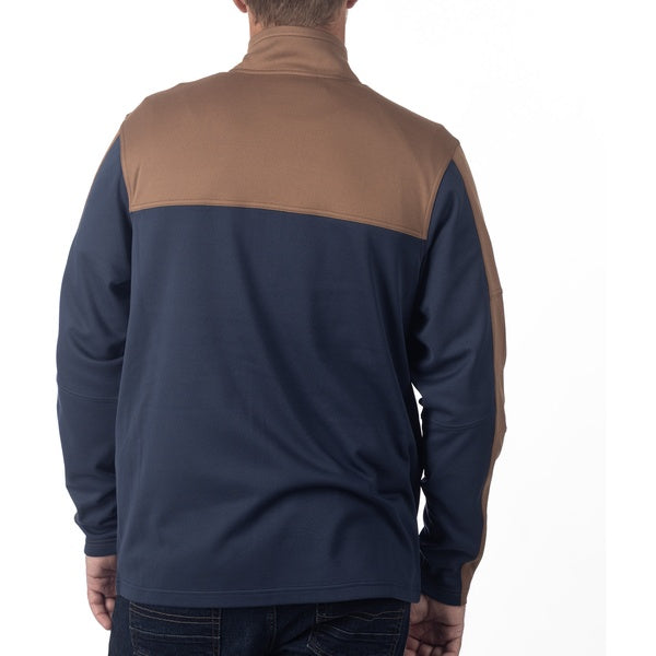Manteau Glacier /Klim/bleu/brun, de dos