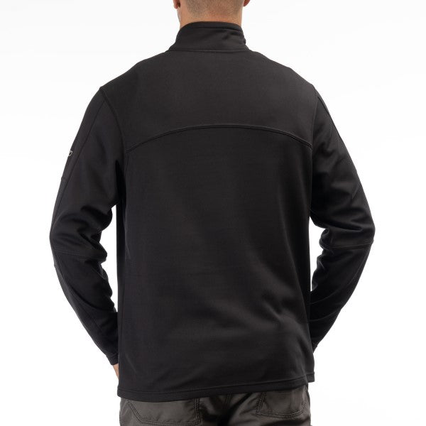 Manteau Glacier ¼ Zip Noir Dos