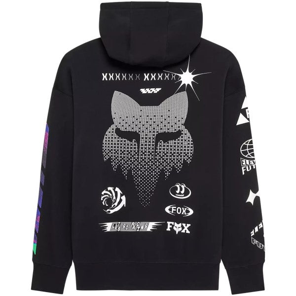 Coton Ouaté à Capuchon Image Cosmo Noir de dos