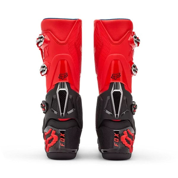 Bottes de Motocross Instinct Noir Rouge, arrière