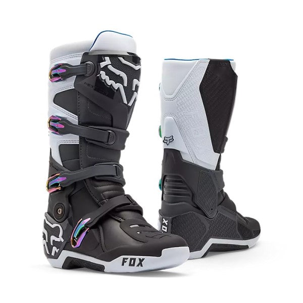 PRO FUTURE Bottes Moto Racing Cuir Anti-Torsion Sliders Aspidex - Bottes Moto Confortables Avec Protections, Semelle Amovible