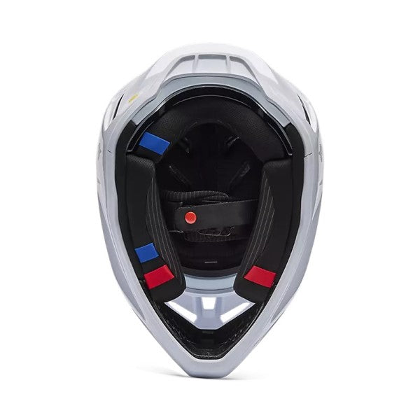 Casque de Motocross V3 RS Fracture Blanc, Intérieur 
