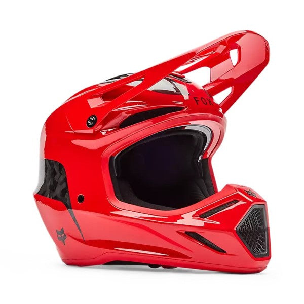 Casque de Motocross V3 RS Fracture Rouge, côté droit