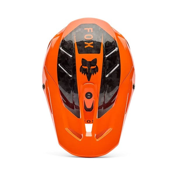 Casque de Motocross V3 RS Fracture Orange, Dessus