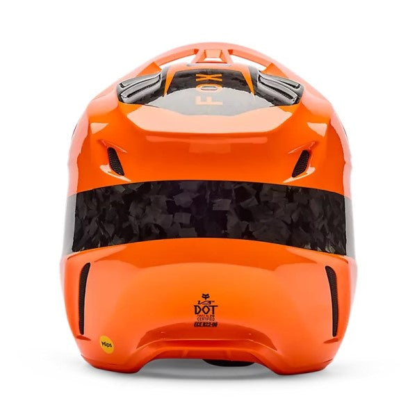Casque de Motocross V3 RS Fracture Orange, Arrière