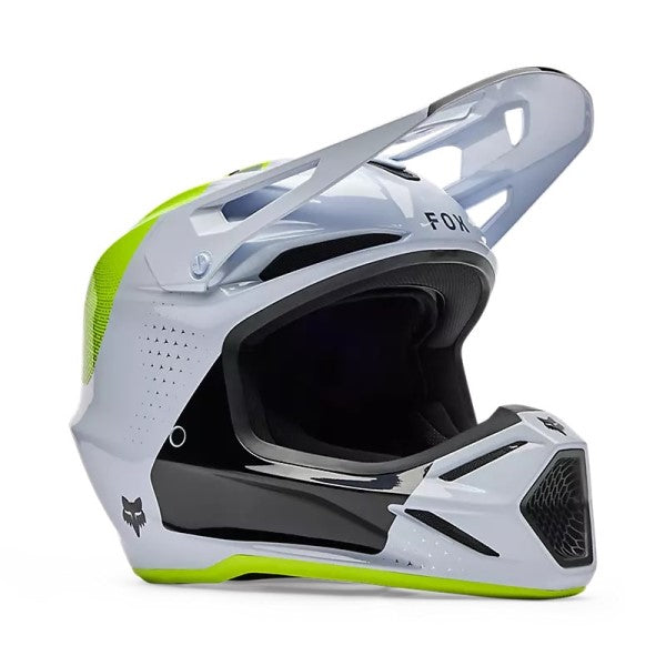 Casque de Motocross V3 Tine Mips Blanc, côté droit