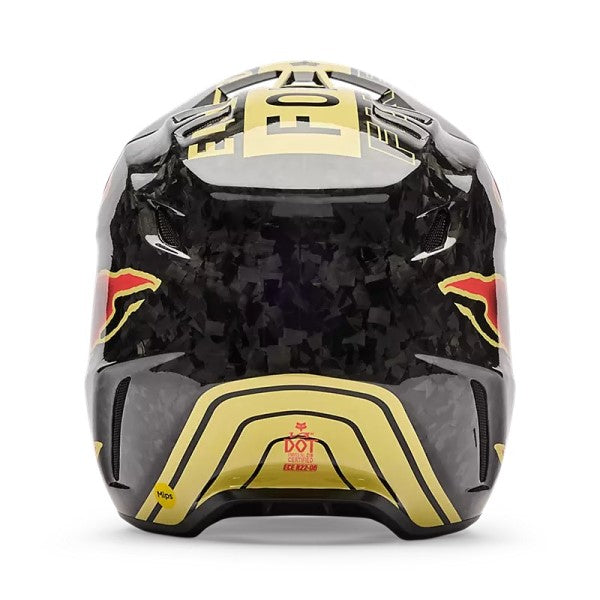 Casque de Motocross V3 RS Inning Mips Noir, Arrière