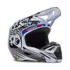 Casque de Motocross V1 Image Cosmo Blanc Noir, côté droit