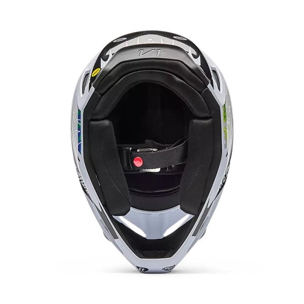 Casque de Motocross V1 Image Cosmo Blanc Noir, Intérieur 
