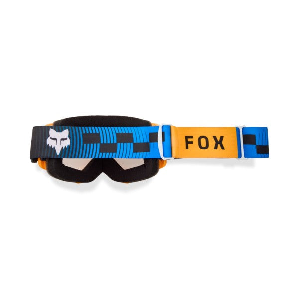 Lunette de Motocross Main Collect Bleu