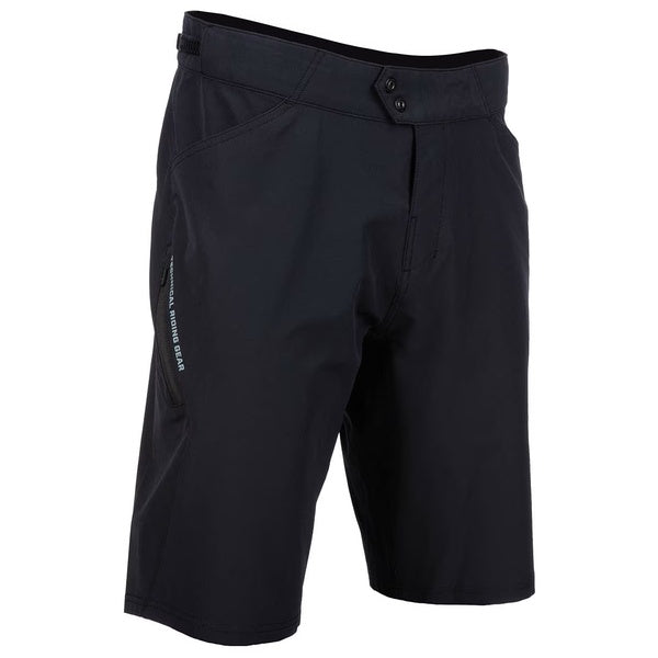 Short de Vélo Revolution Noir incliné de face à gauche