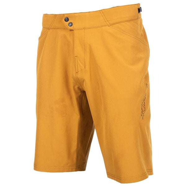 Short de Vélo Revolution Or incliné de face à droite