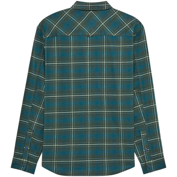Chemise en Flanelle Stretch Survivalist Vert de dos