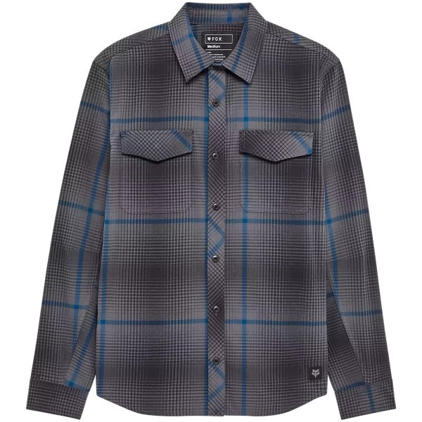Chemise en Flanelle Survivalist Fire Gris Foncé de face