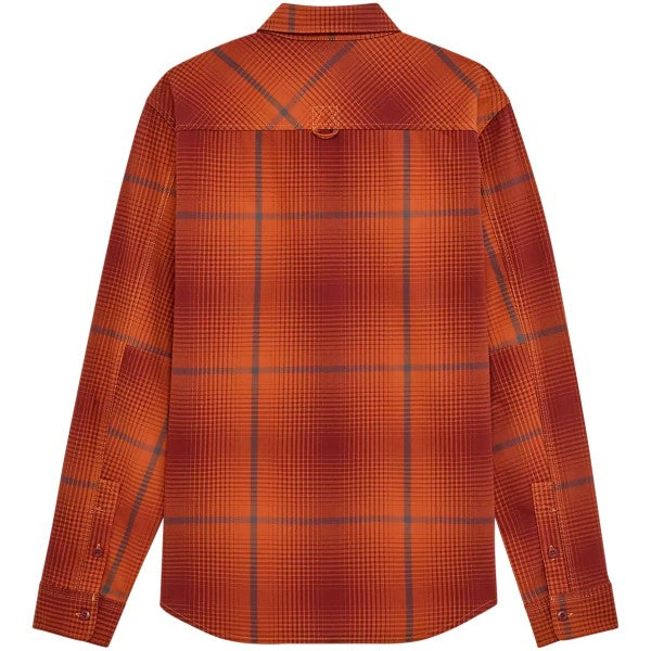 Chemise en Flanelle Survivalist Fire Orange de dos