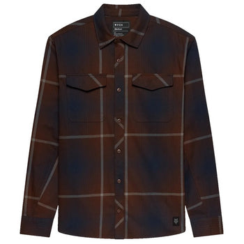 Chemise en Flanelle Survivalist Fire Brun Foncé de face