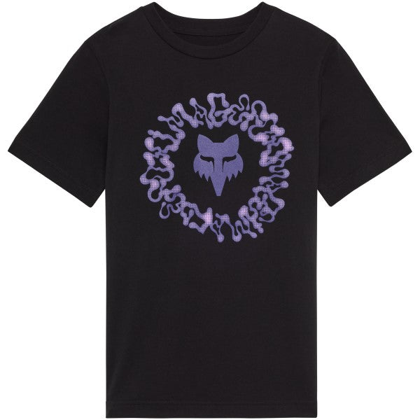T-Shirt Image Phantom SS Junior Noir/Mauve de face