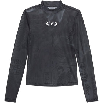 Chandail en Maille Cosmo Femme Noir/Gris de face