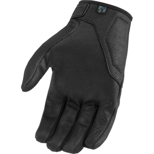 Gants de Moto Hooligan CE Femme Noir de l'intérieur