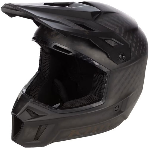 Visière de Motoneige F3 Carbon Pro Noir incliné de face