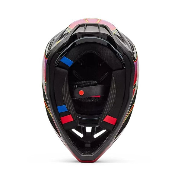 Casque de Motocross V3 RS Canvas Mips Rouge, Intérieur 