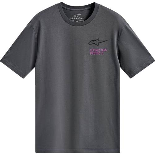 T-Shirt CSF Pop Helmet Alpinestars Gris, de face