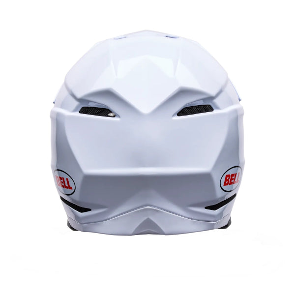 Casque de Motocross Moto-10 Mips Solid Blanc, Dos