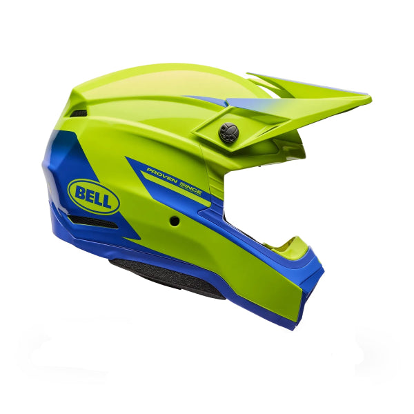 Casque de Motocross Moto-10 Mips Fade Jaune, de côté