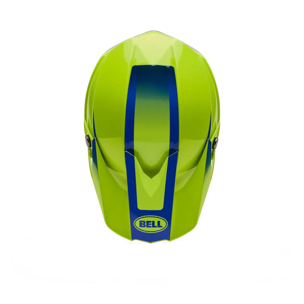 Casque de Motocross Moto-10 Mips Fade Jaune, Dessus